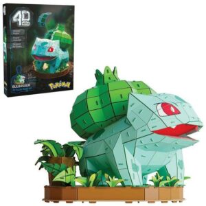 Puzzle 4D Pokémon Bulbizarre assemblé avec sa boîte