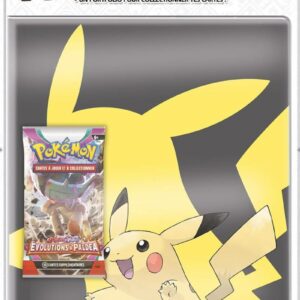Pokémon - Pack Portfolio + Booster - Evolutions à Paldéa (EV02) - Modèle Pikachu - Jeux de Société - Jeux de Cartes - Cartes à Collectionner