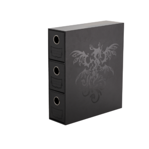 Dragon Shield – Fortress – Tiroirs de rangement 3 niveaux – Noir