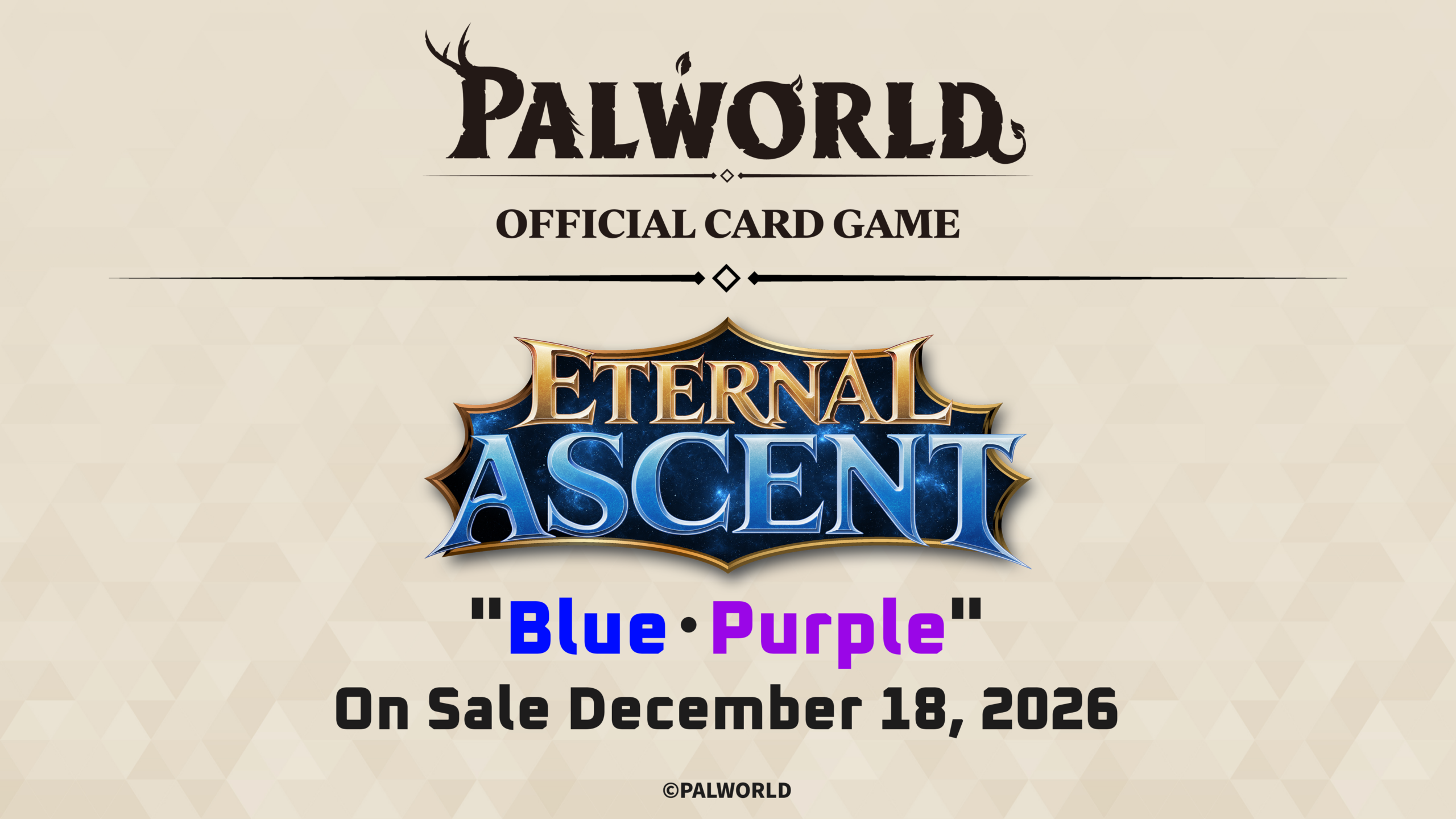 Palworld OCG – Eternal Ascent TD04 – Trial Deck Blue-Purple (Bleu/Violet) – Anglais – Précommande