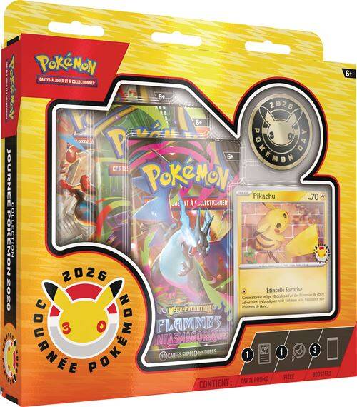 Coffret Collection Journée Pokémon 2026 (30e Anniversaire) - Pikachu | JCC Français Officiel – Image 2