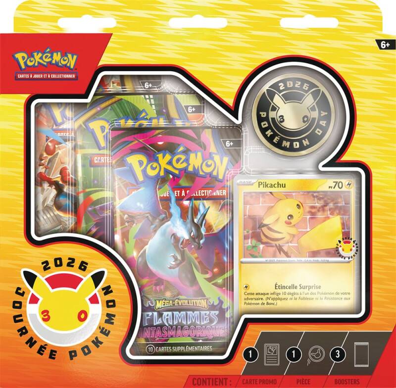 Coffret Collection Journée Pokémon 2026 (30e Anniversaire) - Pikachu | JCC Français Officiel