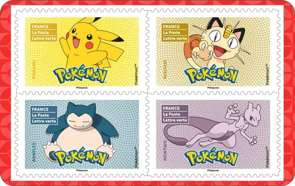 Carnet de 12 timbres - Pokémon - Lettre verte – Image 3