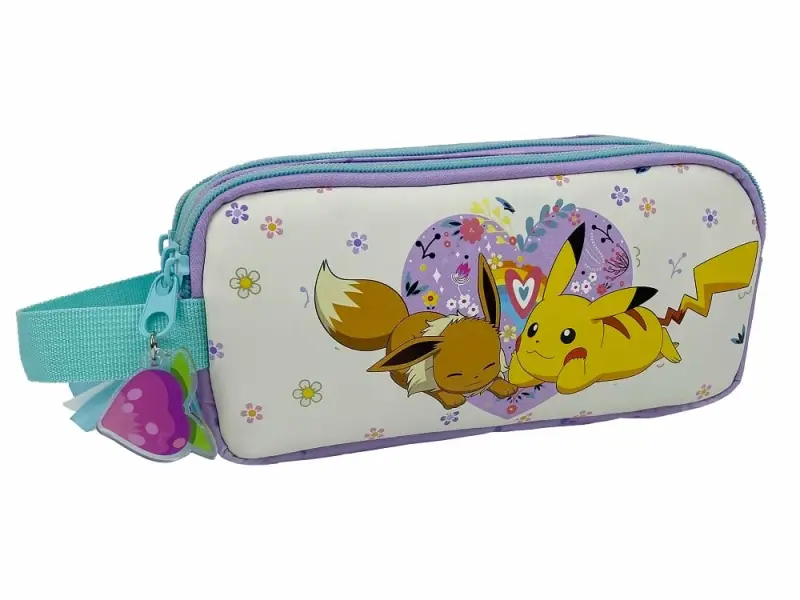 Pokemon - collection flower - trousse triple rectangulaire