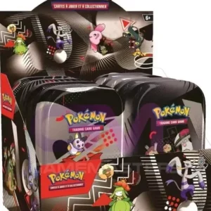 Display scellée de 8 mini-tins Pokémon EV10.5 Foudre noire et Flamme Blanche