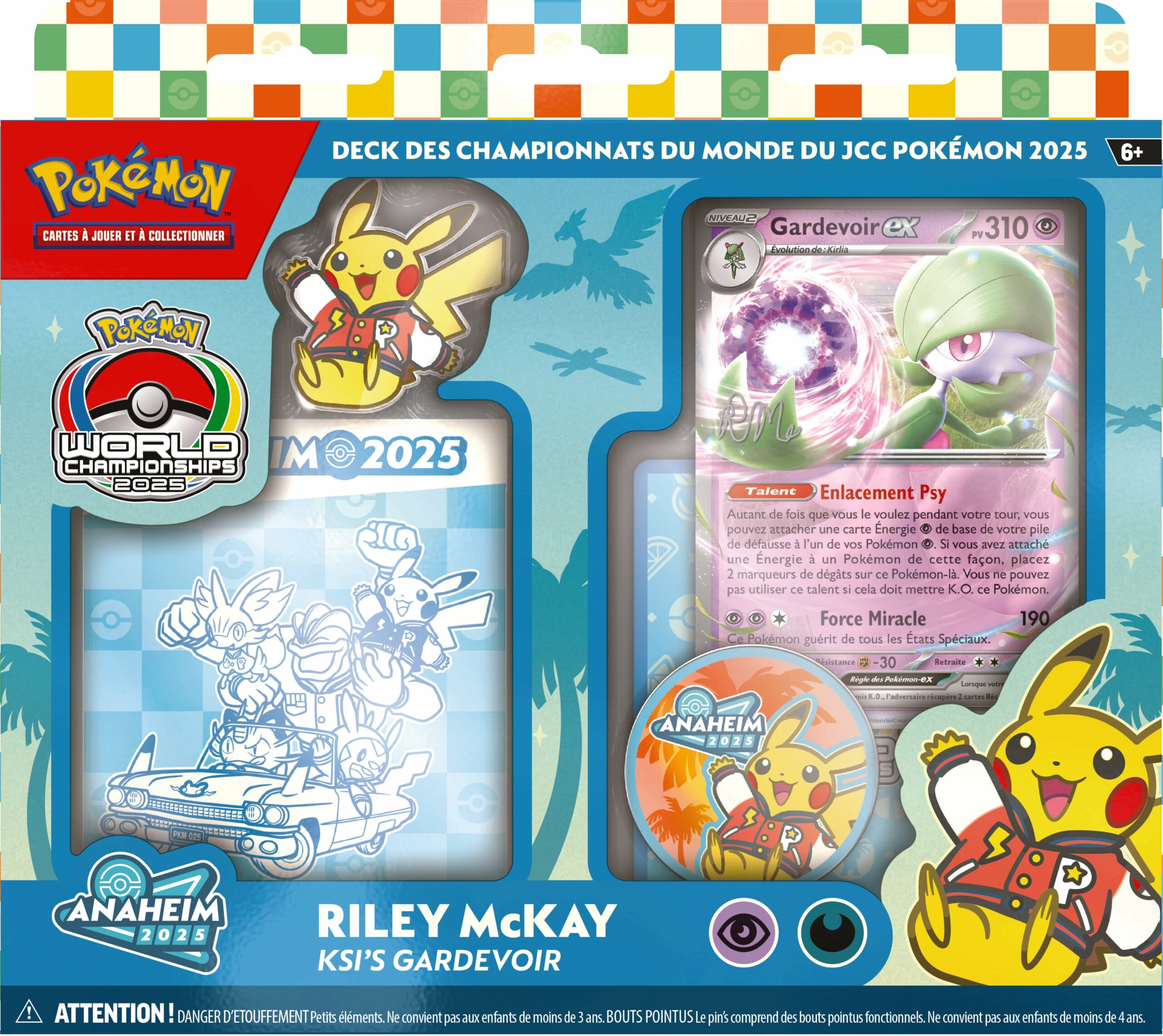 Deck Pokémon Championnats du Monde 2025 Riley McKay – Bleu – Français