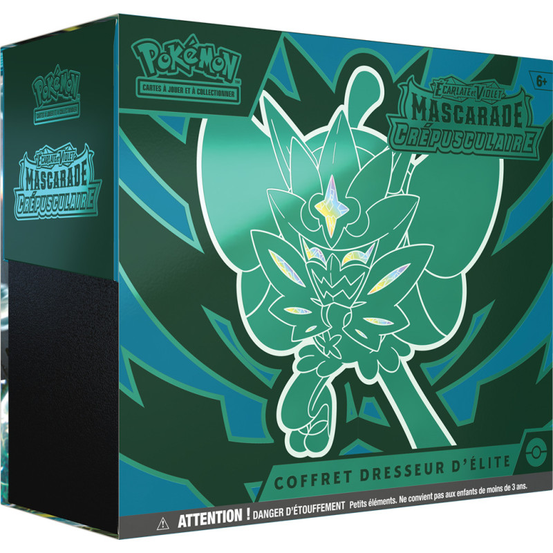 Coffret Dresseur d’Élite Pokémon EV06 Mascarade Crépusculaire en français – Ogerpon